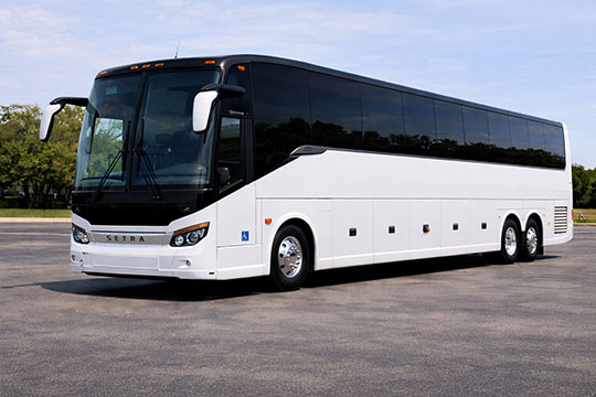 56-passenger charter bus available for charter in Walnut Creek, CA